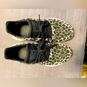 Adidas Swift Run leopard print shoes